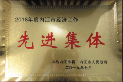 集團(tuán)公司獲內(nèi)江市2018年經(jīng)濟(jì)工作先進(jìn)集體殊榮