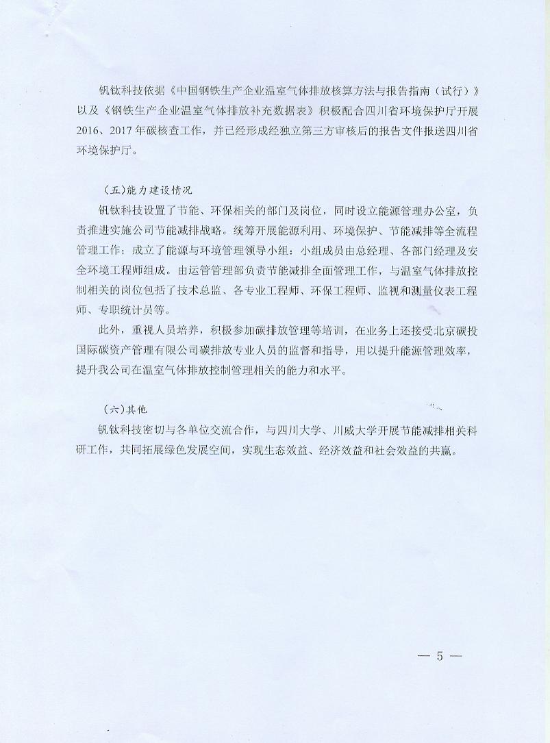 成渝釩鈦科技有限公司2017年度溫室氣體排放信息披露書(圖5)