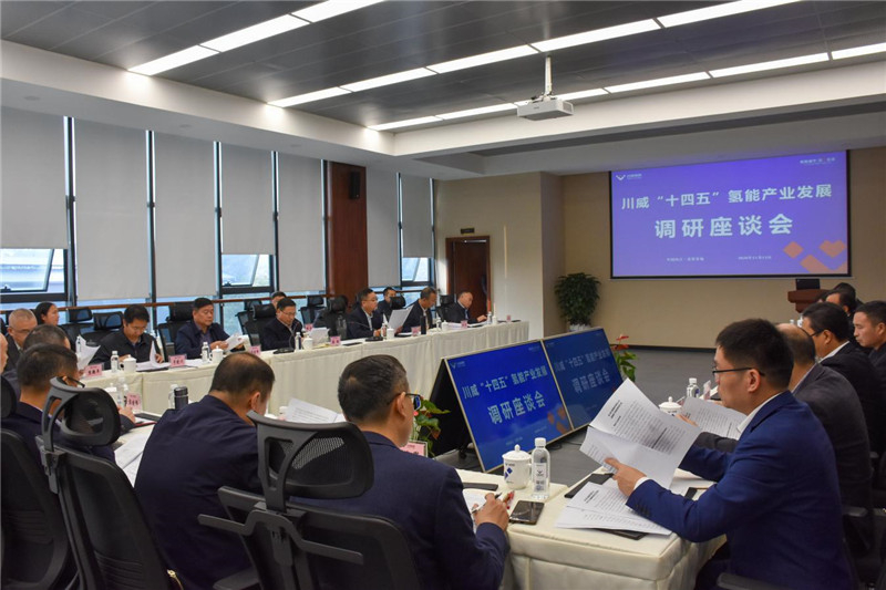 市政協(xié)主席康俊一行到川威召開“十四五”氫能產(chǎn)業(yè)發(fā)展調(diào)研座談會(圖1) 市政協(xié)主席康俊一行到川威召開“十四五”氫能產(chǎn)業(yè)發(fā)展調(diào)研座談會(圖1)