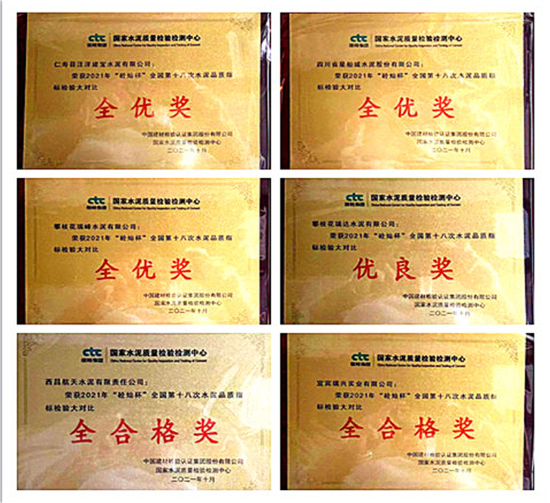 星船城公司在全國水泥 品質(zhì)指標(biāo)檢驗(yàn)大對(duì)比中取得優(yōu)異成績