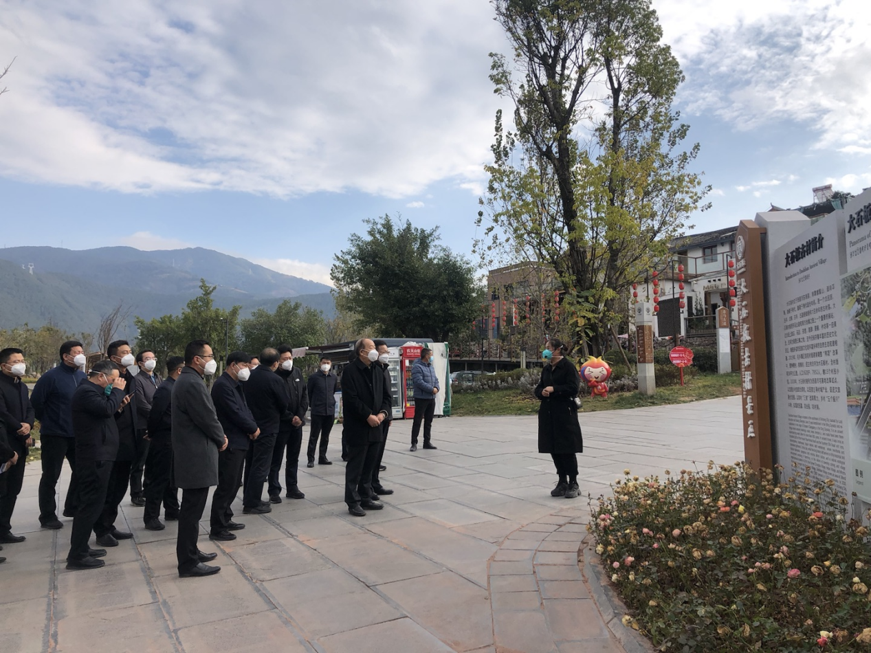 中央組織部副部長傅興國一行考察調(diào)研大石板二期項目