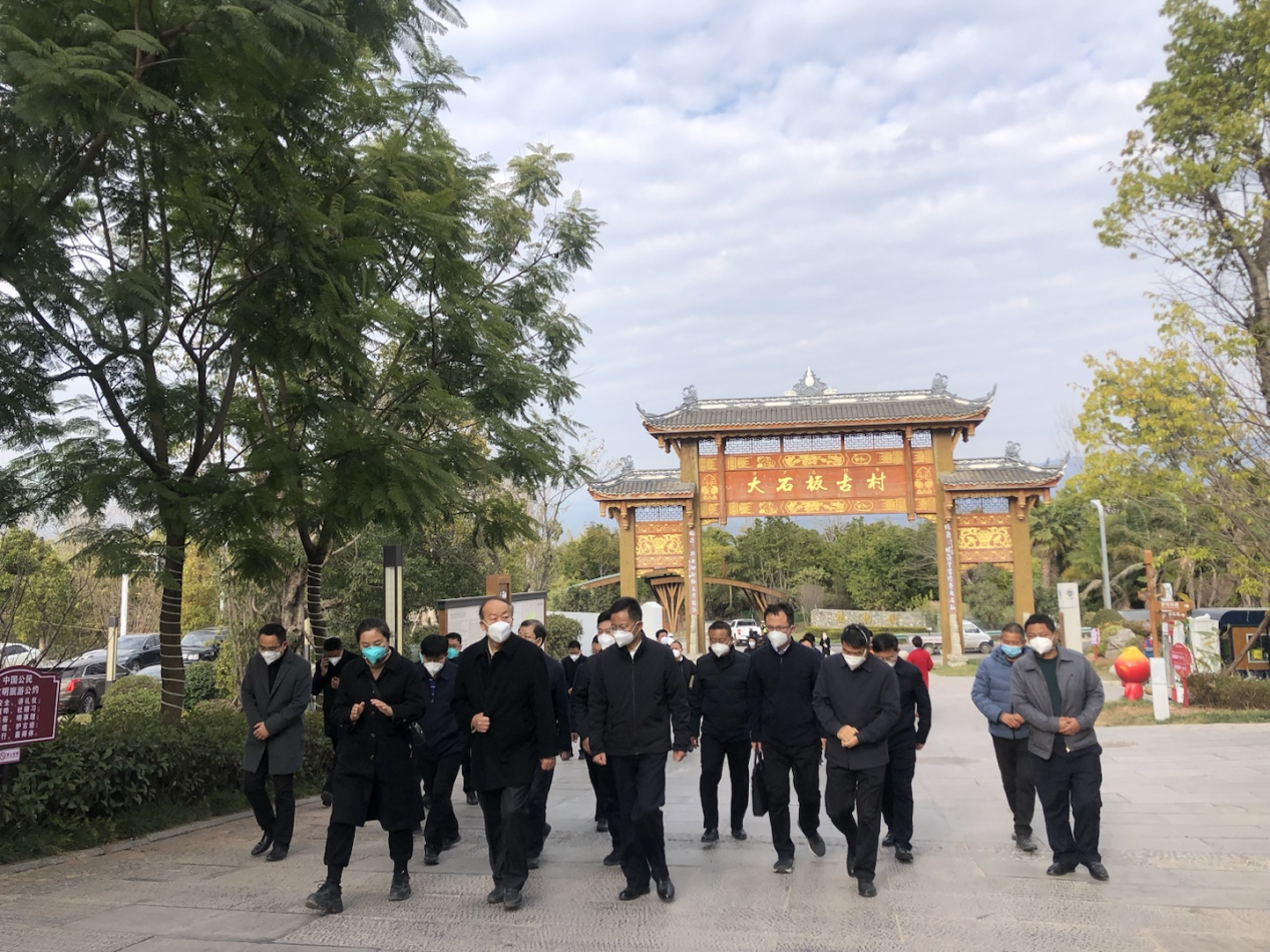 中央組織部副部長傅興國一行考察調(diào)研大石板二期項目(圖2)