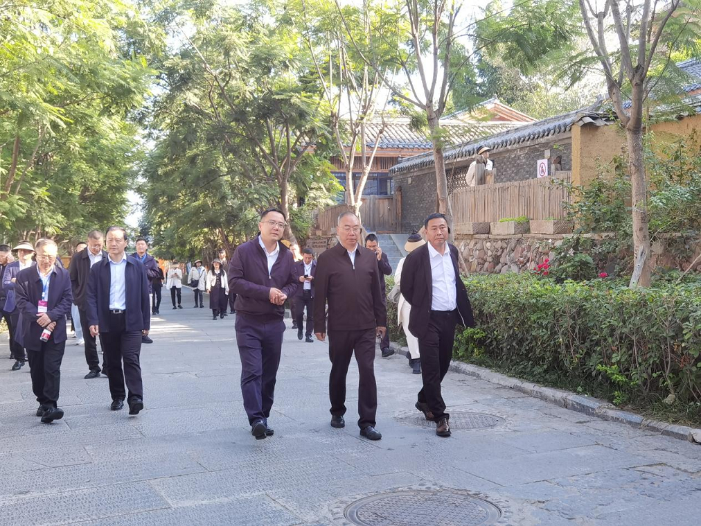全省文化旅游融合示范項目工作總結(jié)交流會代表團(tuán)考察學(xué)習(xí)大石板項目(圖2)