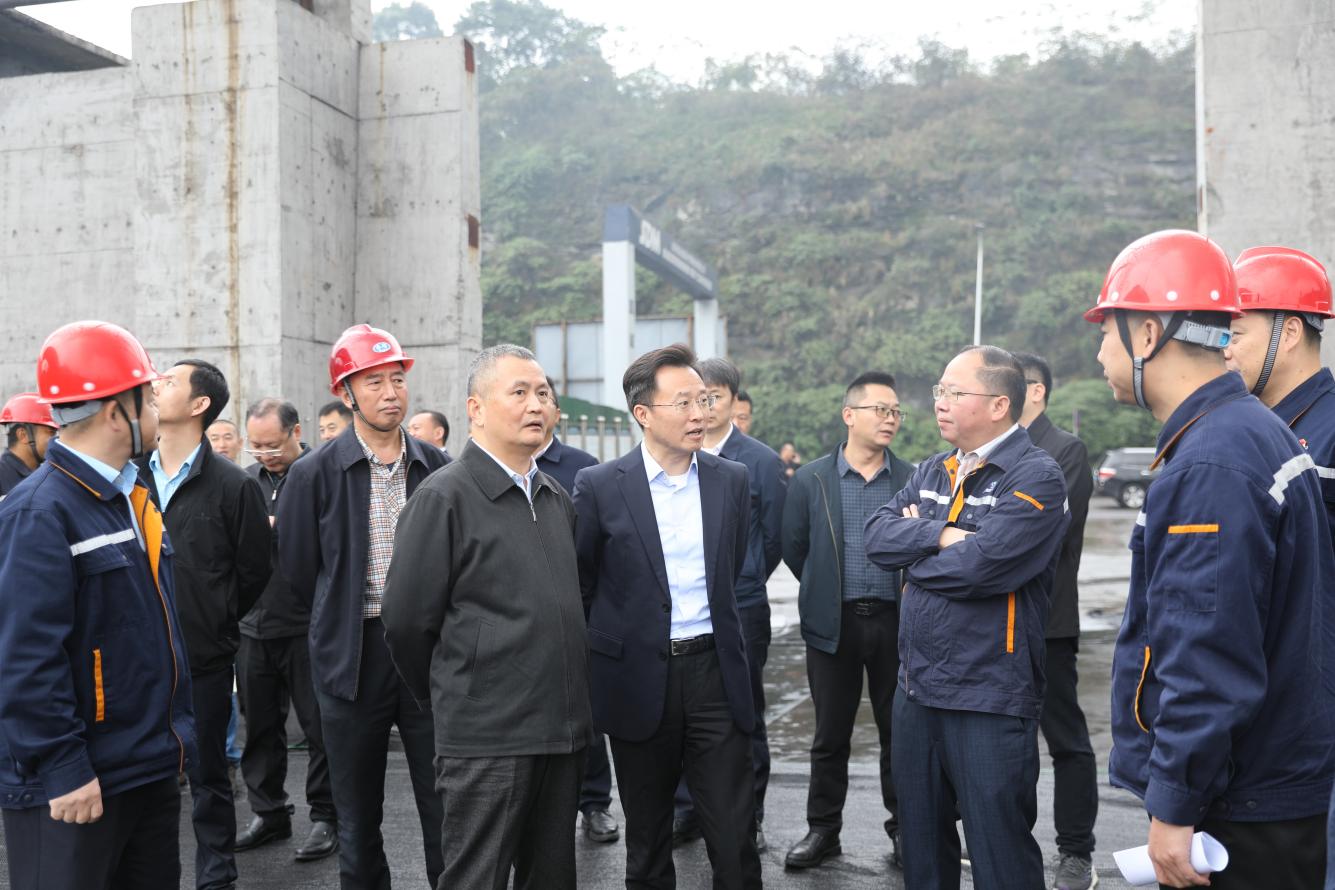 市人大常委會副主任曾云忠、市政府副市長畢勝到川威調研督導超低排放改造推進情況