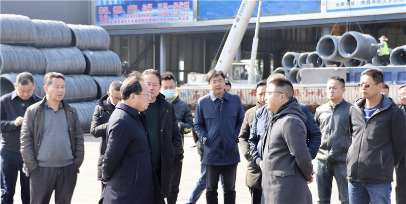 涼山州州委常委、西昌市市委書記馬輝視察通宇物流攀西（裝配建材）物流港(圖3)