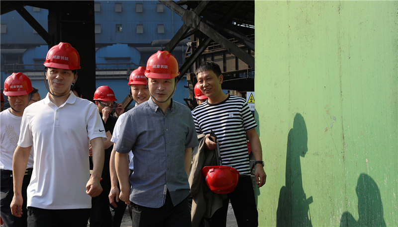 川威集團(tuán)董事長王勁一行 “五一”勞動節(jié)視察連界區(qū)域重點項目(圖3)